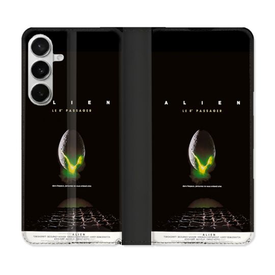 Housse cuir portefeuille Pour Samsung Galaxy S26 Plus Alien Affiche