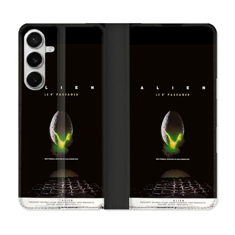 Housse cuir portefeuille Pour Samsung Galaxy S26 Plus Alien Affiche