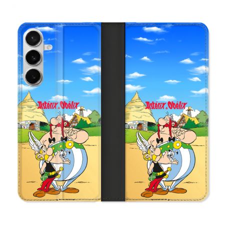 Housse cuir portefeuille Pour Samsung Galaxy S26 Plus Astérix Obélix Color