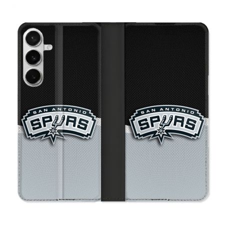 Housse cuir portefeuille Pour Samsung Galaxy S26 Plus Basket San Antonio Spurs