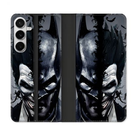 Housse cuir portefeuille Pour Samsung Galaxy S26 Plus Batman Joker