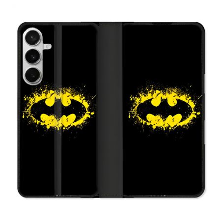 Housse cuir portefeuille Pour Samsung Galaxy S26 Plus Batman Logo