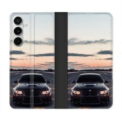 Housse cuir portefeuille Pour Samsung Galaxy S26 Plus BMW Serie