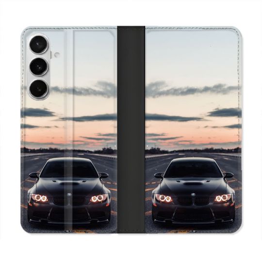 Housse cuir portefeuille Pour Samsung Galaxy S26 Plus BMW Serie