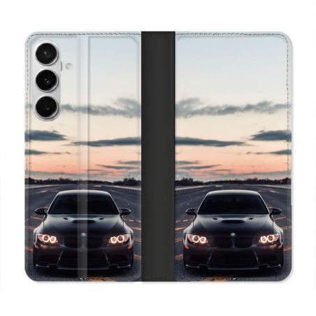 Housse cuir portefeuille Pour Samsung Galaxy S26 Plus BMW Serie