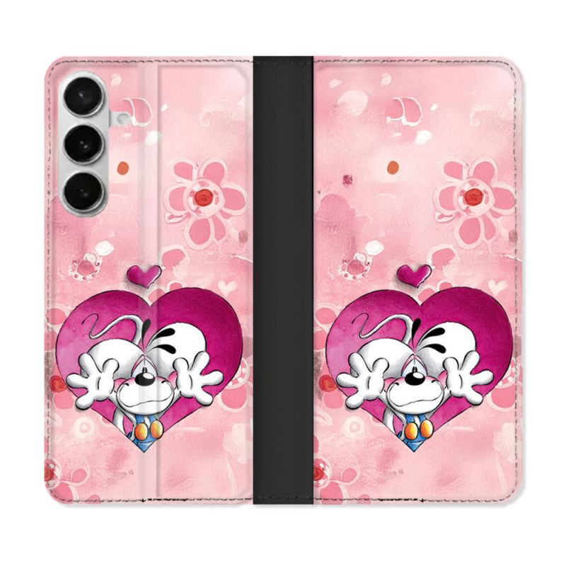Housse cuir portefeuille Pour Samsung Galaxy S26 Plus Didll Love