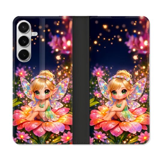 Housse cuir portefeuille Pour Samsung Galaxy S26 Plus Fantastique Fee Kawaii