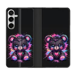 Housse cuir portefeuille Pour Samsung Galaxy S26 Plus Fantastique Kawaii Mignon
