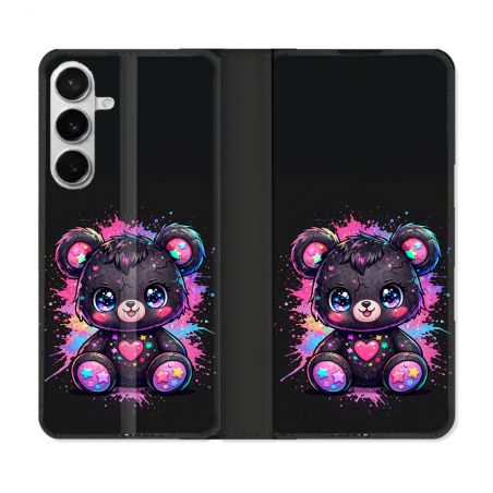 Housse cuir portefeuille Pour Samsung Galaxy S26 Plus Fantastique Kawaii Mignon