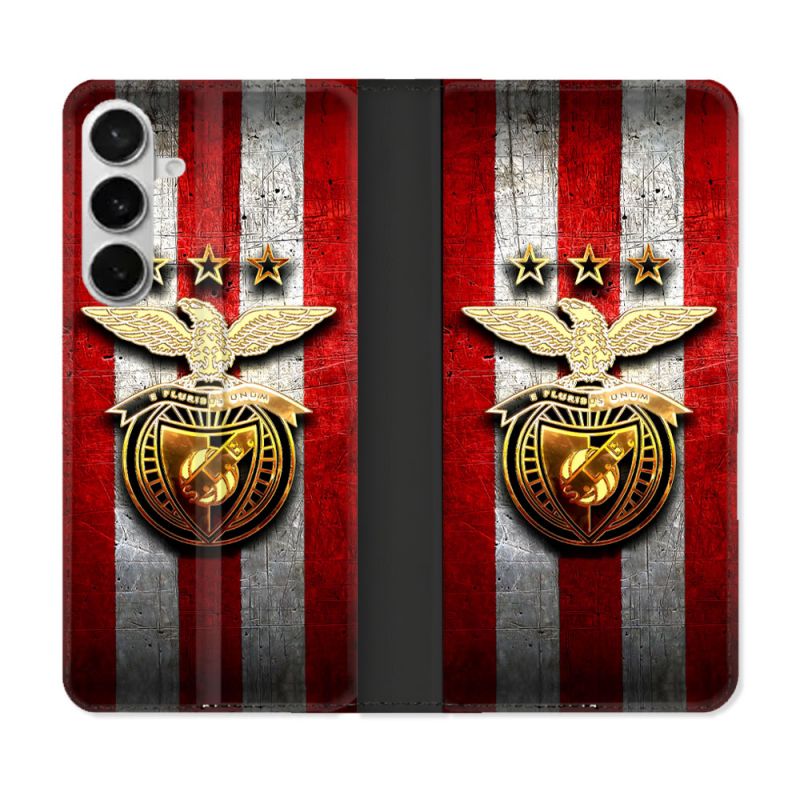 Housse cuir portefeuille Pour Samsung Galaxy S26 Plus Foot Benfica