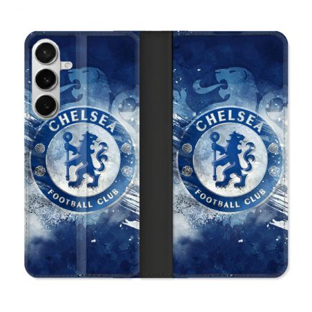 Housse cuir portefeuille Pour Samsung Galaxy S26 Plus Foot Chelsea
