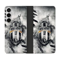 Housse cuir portefeuille Pour Samsung Galaxy S26 Plus Foot Juventus Turin