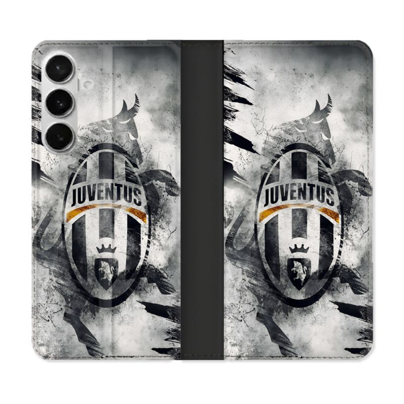 Housse cuir portefeuille Pour Samsung Galaxy S26 Plus Foot Juventus Turin