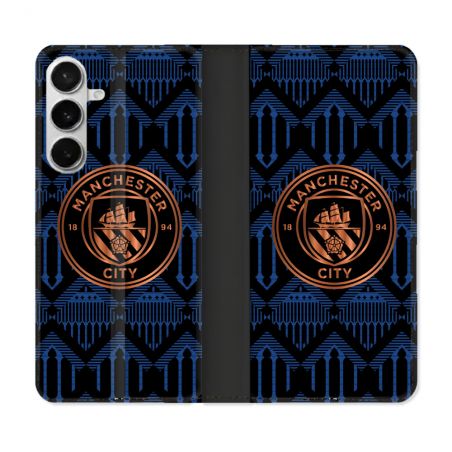 Housse cuir portefeuille Pour Samsung Galaxy S26 Plus Foot Manchester City