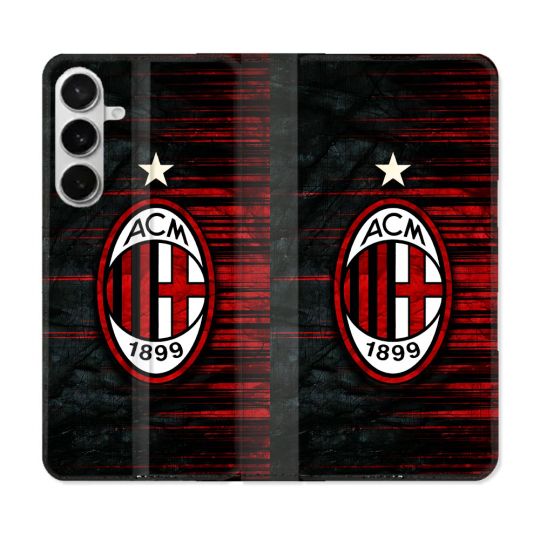 Housse cuir portefeuille Pour Samsung Galaxy S26 Plus Foot Milan AC