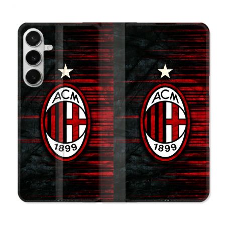 Housse cuir portefeuille Pour Samsung Galaxy S26 Plus Foot Milan AC