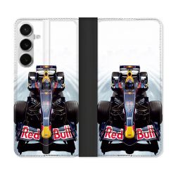 Housse cuir portefeuille Pour Samsung Galaxy S26 Plus Formule 1 F1 Red Bull