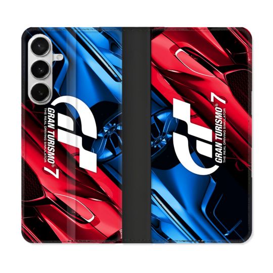 Housse cuir portefeuille Pour Samsung Galaxy S26 Plus Gran Turismo