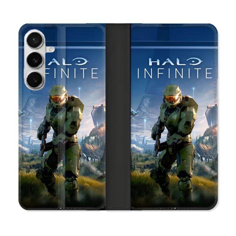 Housse cuir portefeuille Pour Samsung Galaxy S26 Plus Halo