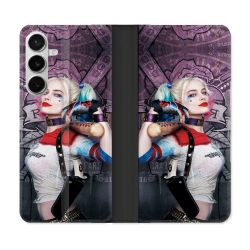 Housse cuir portefeuille Pour Samsung Galaxy S26 Plus Harley Quinn Batte