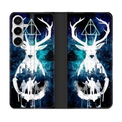 Housse cuir portefeuille Pour Samsung Galaxy S26 Plus Harry Potter Patronome