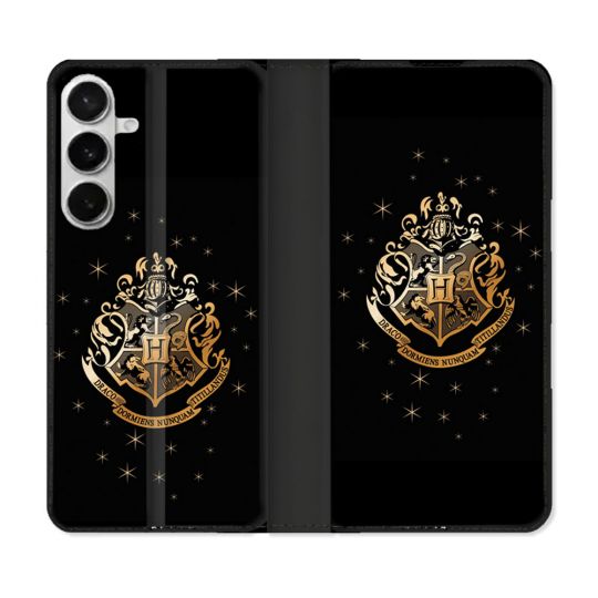 Housse cuir portefeuille Pour Samsung Galaxy S26 Plus Harry Potter Poudlard