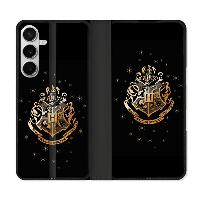 Housse cuir portefeuille Pour Samsung Galaxy S26 Plus Harry Potter Poudlard