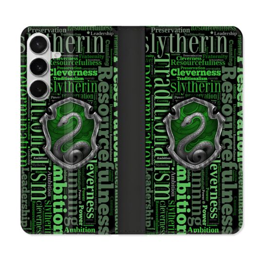 Housse cuir portefeuille Pour Samsung Galaxy S26 Plus Harry Potter Serpentar
