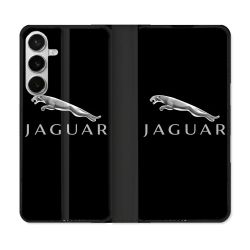 Housse cuir portefeuille Pour Samsung Galaxy S26 Plus Jaguar