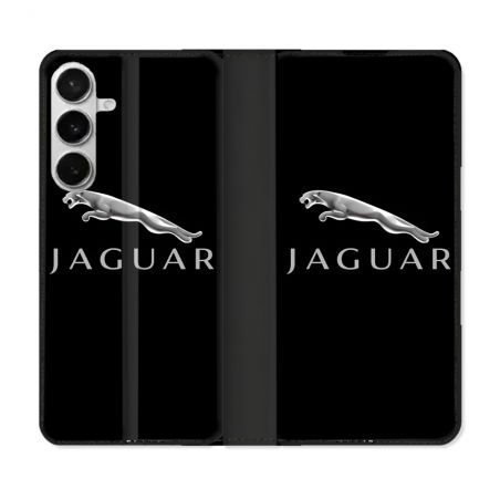 Housse cuir portefeuille Pour Samsung Galaxy S26 Plus Jaguar