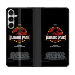 Housse cuir portefeuille Pour Samsung Galaxy S26 Plus Jurassic Park Affiche