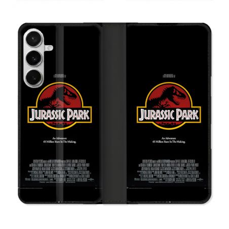 Housse cuir portefeuille Pour Samsung Galaxy S26 Plus Jurassic Park Affiche