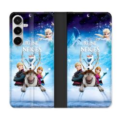 Housse cuir portefeuille Pour Samsung Galaxy S26 Plus La Reine Des Neiges