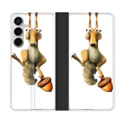 Housse cuir portefeuille Pour Samsung Galaxy S26 Plus L'âge de Glace Scratch Suspendu