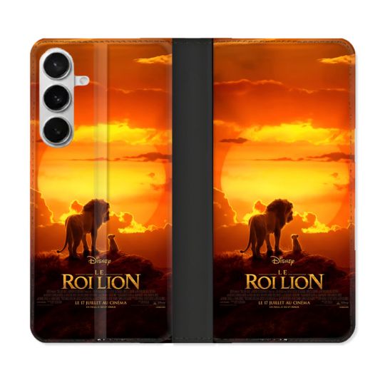 Housse cuir portefeuille Pour Samsung Galaxy S26 Plus Le Roi Lion Affiche