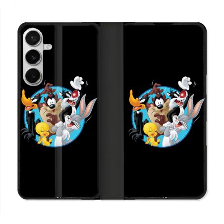 Housse cuir portefeuille Pour Samsung Galaxy S26 Plus Looney Tunes