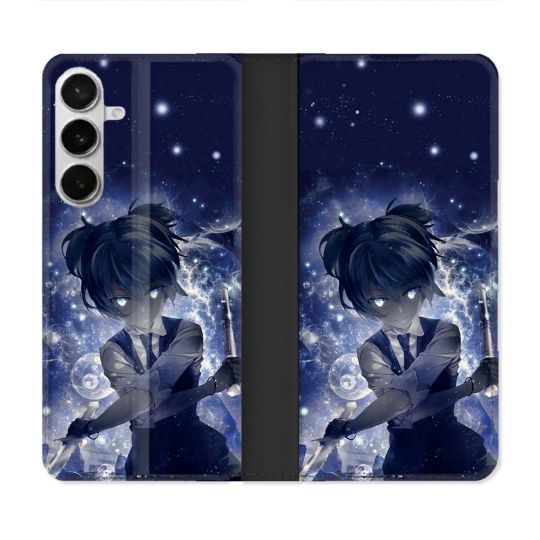 Housse cuir portefeuille Pour Samsung Galaxy S26 Plus Manga Assassination Classroom Nagisa
