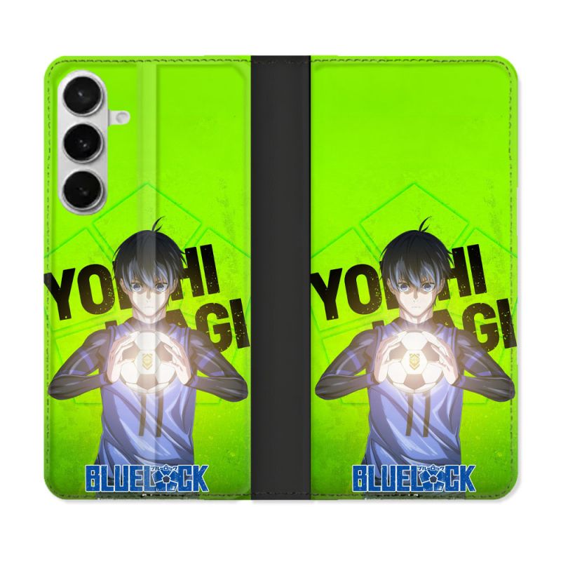 Housse cuir portefeuille Pour Samsung Galaxy S26 Plus Manga Blue Lock Yoichi Isagi