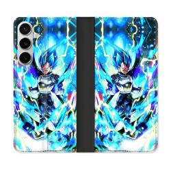 Housse cuir portefeuille Pour Samsung Galaxy S26 Plus Manga Dragon Ball Vegeta Bleu