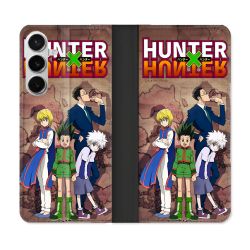 Housse cuir portefeuille Pour Samsung Galaxy S26 Plus Manga Hunter X Hunter Vintage