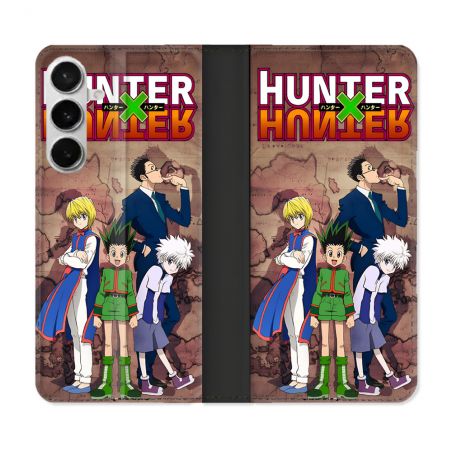 Housse cuir portefeuille Pour Samsung Galaxy S26 Plus Manga Hunter X Hunter Vintage