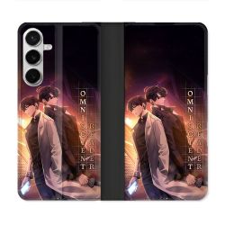 Housse cuir portefeuille Pour Samsung Galaxy S26 Plus Manga Lecteur Omniscient Affiche