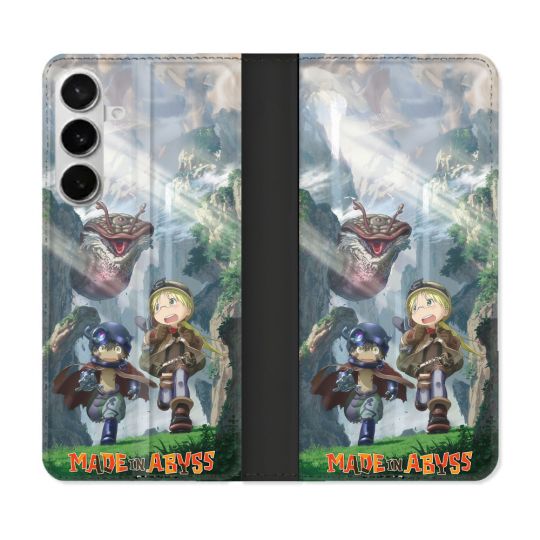 Housse cuir portefeuille Pour Samsung Galaxy S26 Plus Manga Made In Abyss Affiche