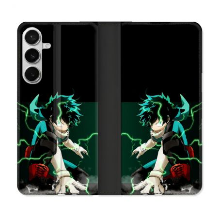 Housse cuir portefeuille Pour Samsung Galaxy S26 Plus Manga My Hero Academia Deku