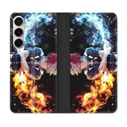 Housse cuir portefeuille Pour Samsung Galaxy S26 Plus Manga My Hero Academia Shoto