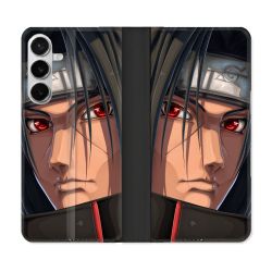 Housse cuir portefeuille Pour Samsung Galaxy S26 Plus Manga Naruto Itachi Visage
