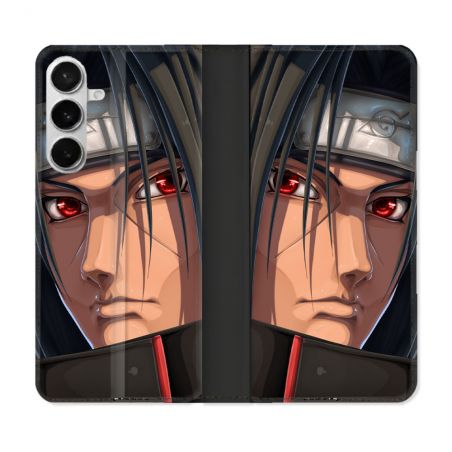 Housse cuir portefeuille Pour Samsung Galaxy S26 Plus Manga Naruto Itachi Visage