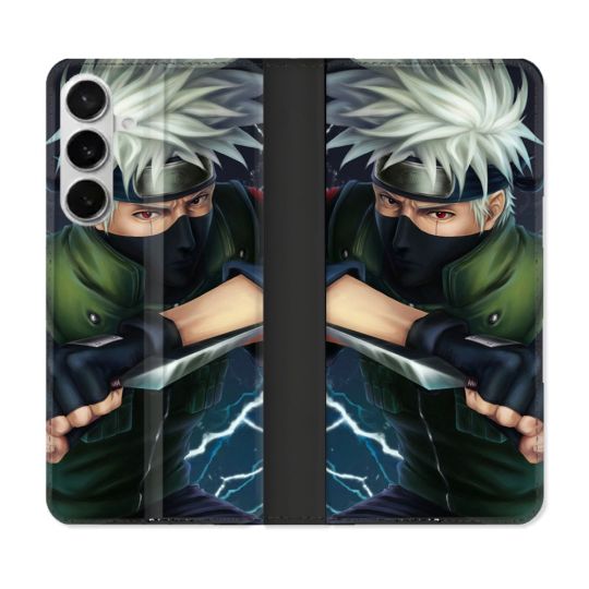 Housse cuir portefeuille Pour Samsung Galaxy S26 Plus Manga Naruto Kakashi