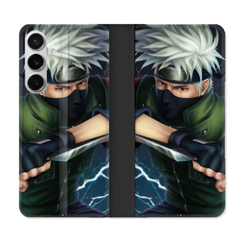 Housse cuir portefeuille Pour Samsung Galaxy S26 Plus Manga Naruto Kakashi