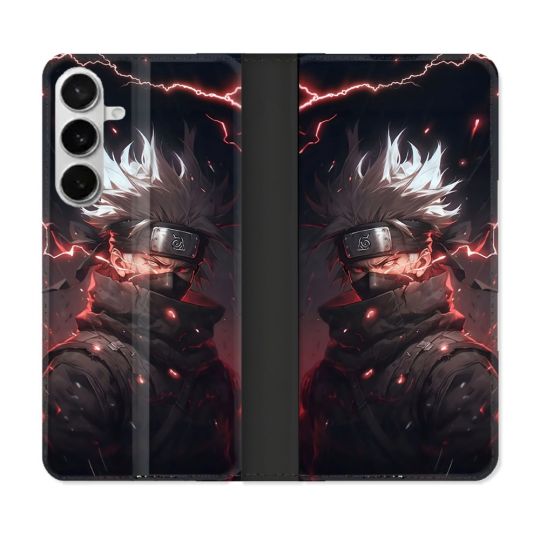 Housse cuir portefeuille Pour Samsung Galaxy S26 Plus Manga Naruto Kakashi Dark